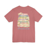 Proverbs 31:25 Floral Cross Tee — Inspirational Women’s Bible Verse Shirt