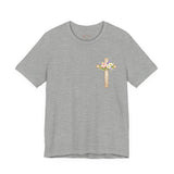 Proverbs 31:25 Floral Cross Tee — Inspirational Women’s Bible Verse Shirt