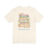Proverbs 31:25 Floral Cross Tee — Inspirational Women’s Bible Verse Shirt